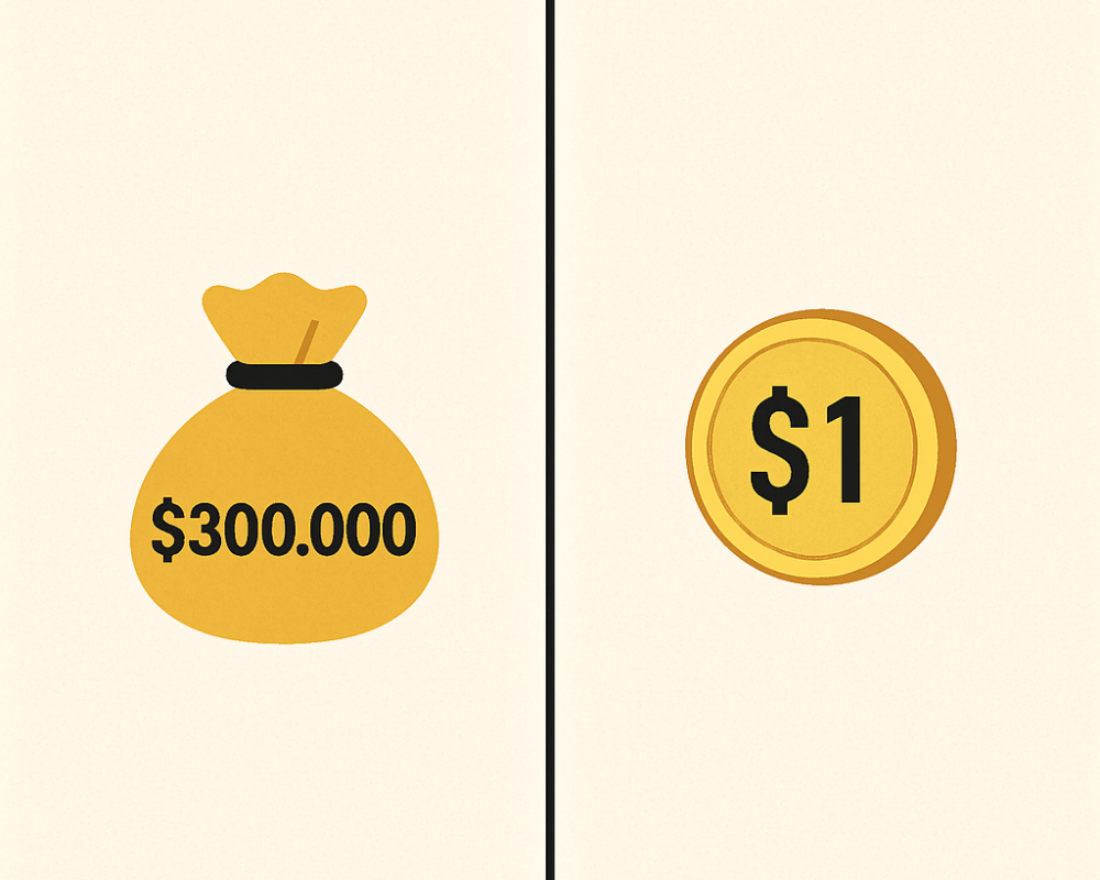 $1 Coin vs $3,00,000: The Hidden Power of Long-Term Thinking